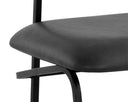 GIBBONS DINING CHAIR - BLACK BRAVO PORTABELLA