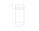Forvyn End Table - RUSTIC BRONZE TRAVERTINE LOOK NATURAL