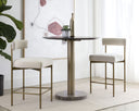SENECA COUNTER STOOL - ANTIQUE BRASS DANNY IVORY