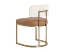 LARISSA DINING CHAIR - NAPA COGNAC RHEA LIGHT BARLEY