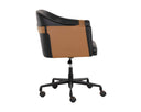 CARTER OFFICE CHAIR - NAPA BLACK NAPA COGNAC