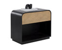 ALGARVE NIGHTSTAND - BLACK CHAMPAGNE GOLD