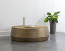 CREED COFFEE TABLE - LARGE ANTIQUE GOLD