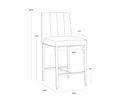 WILBUR COUNTER STOOL - MILLIKEN COGNAC