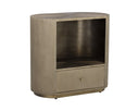 SIENA NIGHTSTAND - OVAL ANTIQUE BRASS