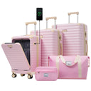 Deluxe 5-Piece Hard-Side Luggage Set with USB and TSA Security