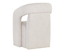 KENDRICK WHEELED DINING ARMCHAIR - MOTO STUCCO