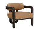 MADRONE LOUNGE CHAIR - BROWN LUDLOW SESAME LEATHER