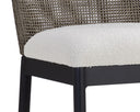 CALANDRI COUNTER STOOL - BLACK LOUIS CREAM