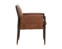 MAUTI DINING ARMCHAIR - BROWN SHALIMAR TOBACCO LEATHER