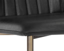 CLINTON DINING CHAIR - BRONZE BRAVO BLACK