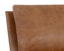ZANCOR LOUNGE CHAIR - GUNMETAL TAN LEATHER