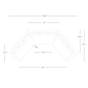Verity Dom 3 Pc Sectional-Large Wedge - Default Title