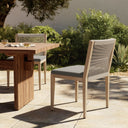 Luxe Sherwood Outdoor Dining Chair Washed Brown - Venao Charcoal