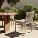 Luxe Sherwood Outdoor Dining Chair Washed Brown - Venao Grey