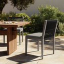 Arlo Outdoor Dining Chair Weathered Grey - Charcoal