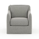 Aveline Outdoor Slipcover Swivel Chair - Faye Ash
