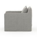 Aveline Outdoor Slipcover Swivel Chair - Faye Ash