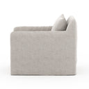 Aveline Outdoor Slipcover Swivel Chair - Stone Grey