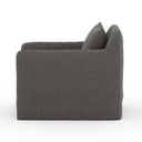 Aveline Outdoor Slipcover Swivel Chair - Charcoal