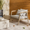 Aveline Outdoor Chair - Washed Brown - Stone Grey