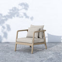 Aveline Outdoor Chair - Washed Brown - Stone Grey
