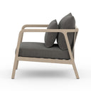 Aveline Outdoor Chair - Washed Brown - Charcoal