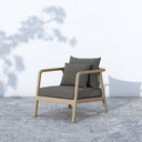 Aveline Outdoor Chair - Washed Brown - Charcoal