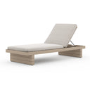 Leroy Outdoor Chaise - Washed Brown - Stone Grey