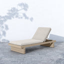 Leroy Outdoor Chaise - Washed Brown - Stone Grey