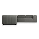 Verity Outdoor 5-Piece Sectional - Hayes Charcoal