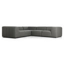 Livia Outdoor 5-Piece Sectional - Hayes Charcoal