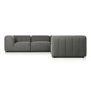 Livia Outdoor 5-Piece Sectional - Hayes Charcoal