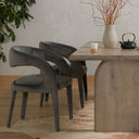 Hawkins Dining Chair - Charcoal Velvet