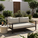 Sherwood Outdoor Sofa Bronze - 63 Natural Ivory