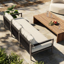 Luxe Sherwood Outdoor Sofa Weathered Grey - 93 Natural Ivory