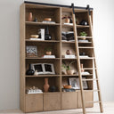 Aveline Bane Bookshelf - Double Bookshelf Ladder