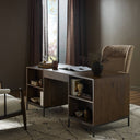 Aveline Trey Executive Desk - Auburn Poplar