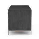 Aveline Trey Executive Desk - Black Wash Poplar