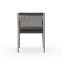 Veridian Outdoor Dining Armchair Weathered Grey - Charcoal