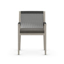 Veridian Outdoor Dining Armchair Weathered Grey - Charcoal