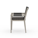 Veridian Outdoor Dining Armchair Weathered Grey - Charcoal