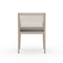 Chic Sherwood Outdoor Dining Armchair Washed Brown - Charcoal