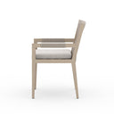 Chic Sherwood Outdoor Dining Armchair Washed Brown - Stone Grey