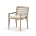 Chic Sherwood Outdoor Dining Armchair Washed Brown - Faye Sand