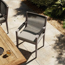 Veridian Outdoor Dining Armchair Weathered Grey - Faye Ash