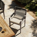 Veridian Outdoor Dining Armchair Weathered Grey - Faye Sand