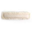 Elegant Lalo Lambskin Lumbar Pillow - Cream Cover Insert
