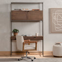 Aveline Trey Modular Wall Desk - Auburn Poplar