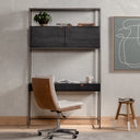 Aveline Trey Modular Wall Desk - Black Wash Poplar